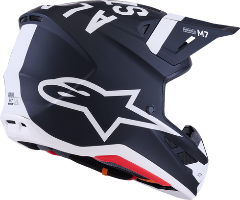 ALPINESTARS SM7 Helmet - Dasher - Matte Black/White - XS 8302226-1121-XS