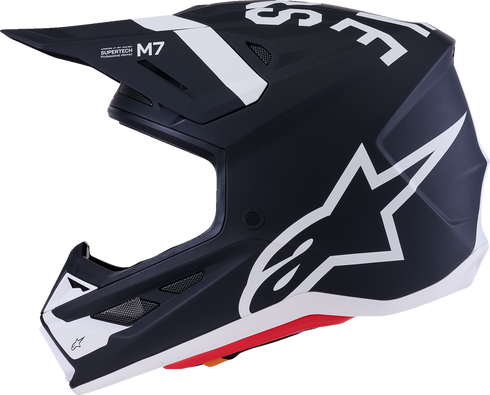 ALPINESTARS SM7 Helmet - Dasher - Matte Black/White - Small 8302226-1121-S