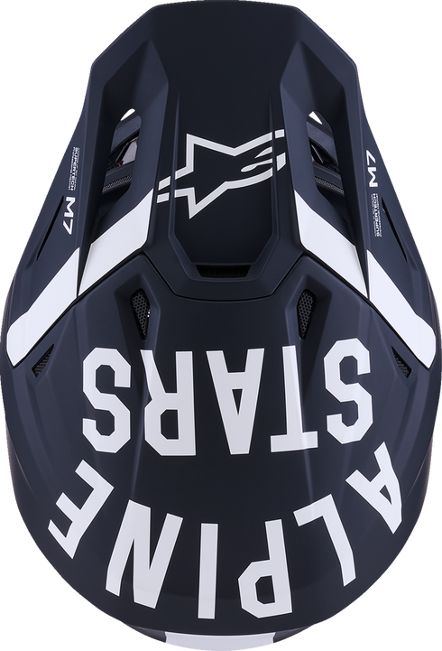 ALPINESTARS SM7 Helmet - Dasher - Matte Black/White - Medium 8302226-1121-M