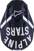 ALPINESTARS SM7 Helmet - Dasher - Matte Black/White - XL 8302226-1121-XL