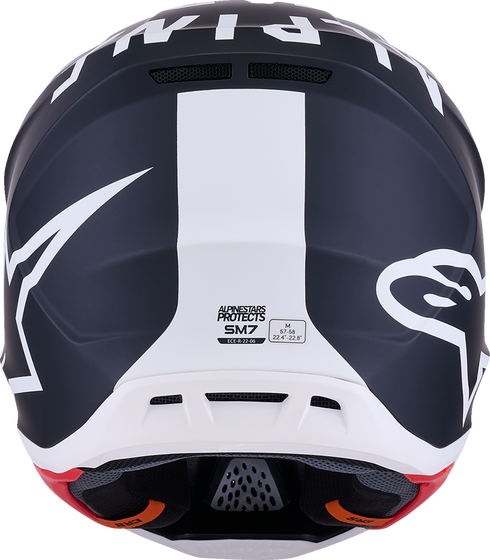 ALPINESTARS SM7 Helmet - Dasher - Matte Black/White - XL 8302226-1121-XL