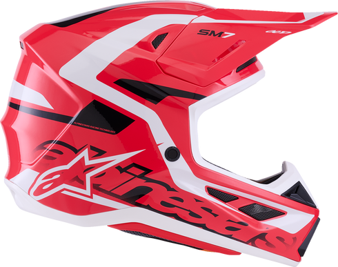 ALPINESTARS SM7 Helmet - Deed - Gloss Red/Black/White - XS 8302426-3139-XS