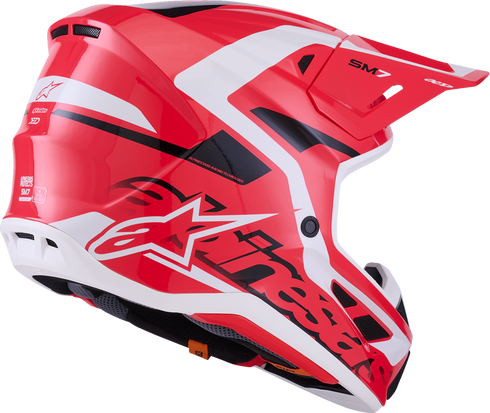 ALPINESTARS SM7 Helmet - Deed - Gloss Red/Black/White - Large 8302426-3139-L