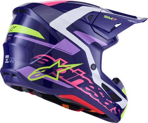 ALPINESTARS SM7 Helmet - Deed - Gloss Purple/Pink - 2XL 8302426-3142-XXL