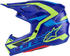 ALPINESTARS SM7 Helmet - Deed - Gloss Blue/Yellow Fluo - XL 8302426-7253-XL