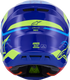 ALPINESTARS SM7 Helmet - Deed - Gloss Blue/Yellow Fluo - Large 8302426-7253-L