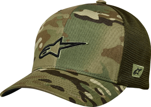 ALPINESTARS ALPINESTARS Recon Trucker Hat - Camo Green 1235-81470-6061-OS - 2501-4436