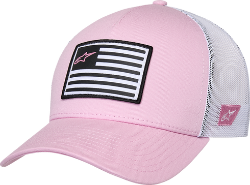 ALPINESTARS ALPINESTARS Flag Snapback Hat - Pink/White 1211-81013-3139-OS - 2501-4453
