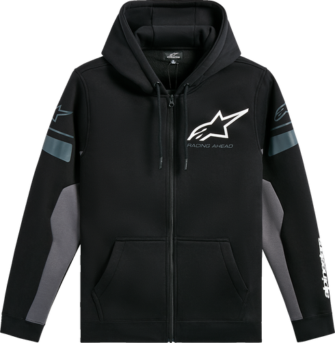 ALPINESTARS ALPINESTARS Esemex Zip Hoodie - Black/Charcoal - Large 1235-53200-1018-L - 3050-7156