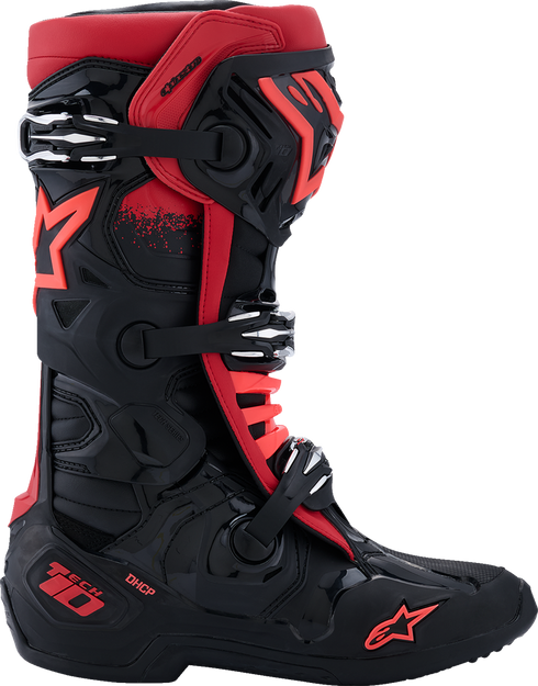 ALPINESTARS Tech 10 Boots - Black/Red - US 7 / EU 40.5 2010020-13-7