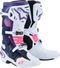 ALPINESTARS Tech 10 Boots - White/Violet/Navy/Pink Fluorescent - US 10 / EU 44.5 2010020-2780-10