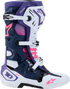 ALPINESTARS Tech 10 Boots - White/Violet/Navy/Pink Fluorescent - US 11 / EU 45.5 2010020-2780-11