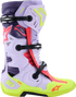 ALPINESTARS Tech 10 Supervented Boots - Purple/Fluorescent Yellow/Diva Pink - US 10 / EU 44.5 2010520-3150-10