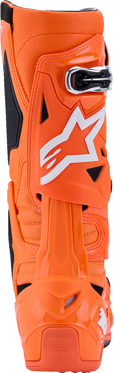 ALPINESTARS Tech 10 Supervented Boots - Fluorescent Orange/Black/White - US 7 / EU 40.5 2010520-4512-7