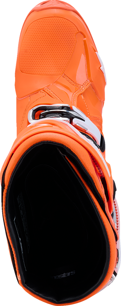 ALPINESTARS Tech 10 Supervented Boots - Fluorescent Orange/Black/White - US 7 / EU 40.5 2010520-4512-7