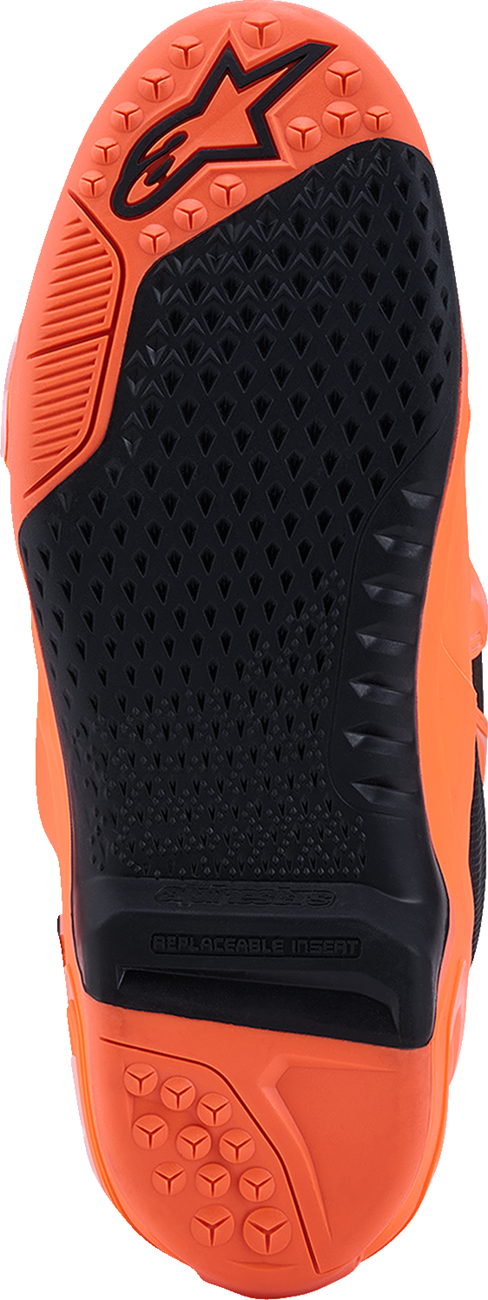 ALPINESTARS Tech 10 Supervented Boots - Fluorescent Orange/Black/White - US 12 / EU 47 2010520-4512-12