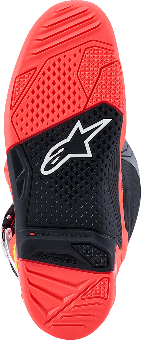ALPINESTARS Tech 7 Boots - Black/Fluorescent Red/Fluorescent Pink - US 11 / EU 45.5 2012025-1576-11