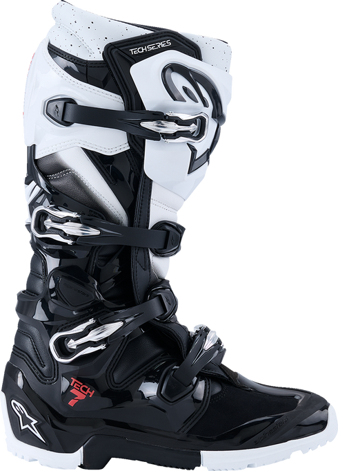ALPINESTARS Tech 7 Enduro Boots - Black/White - US 11 2010426-12-11