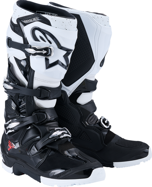 ALPINESTARS Tech 7 Enduro Boots - Black/White - US 13 2010426-12-13
