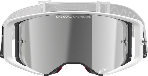 ALPINESTARS GOGGLES Supertech Goggle - Corp - White - Silver Mirror Lens 5100325-2055