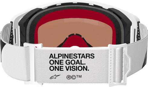ALPINESTARS GOGGLES Supertech Goggle - Corp - White - Silver Mirror Lens 5100325-2055