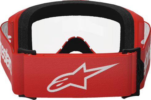ALPINESTARS GOGGLES Vision 3 Goggle - Wordmark - Red - Clear Lens 5103325-3067