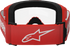 ALPINESTARS GOGGLES Vision 3 Goggle - Wordmark - Red - Clear Lens 5103325-3067