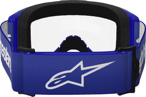 ALPINESTARS GOGGLES Vision 3 Goggle - Wordmark - Blue - Clear Lens 5103325-7189