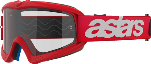 ALPINESTARS GOGGLES Youth Vision Goggle - Blaze - Red - Clear Lens 5140325-3067