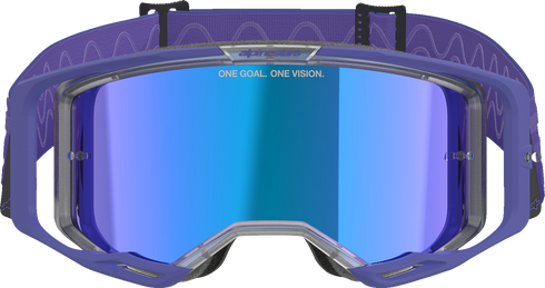 ALPINESTARS GOGGLES Vision 8 Goggle - Corp - Purple - Blue Mirror Lens 5101625-3116