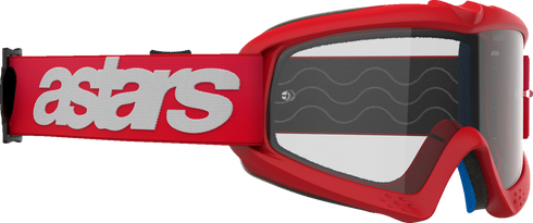 ALPINESTARS GOGGLES Youth Vision Goggle - Blaze - Red - Clear Lens 5140325-3067