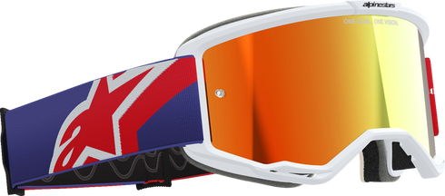 ALPINESTARS GOGGLES Vision 5 Goggle - Corp - Red/Purple - Red Mirror Lens 5101825-3154