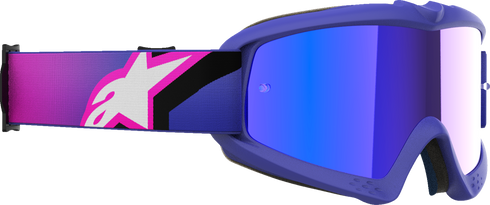 ALPINESTARS GOGGLES Youth Vision Goggle - Corp - Purple Fluo/Pink - Blue Mirror Lens 5140225-3152