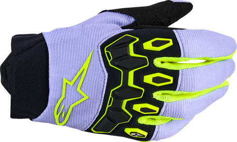 ALPINESTARS Youth Full Bore V2 Gloves - Purple/Fluo Yellow - XS 3540226-3175-XS