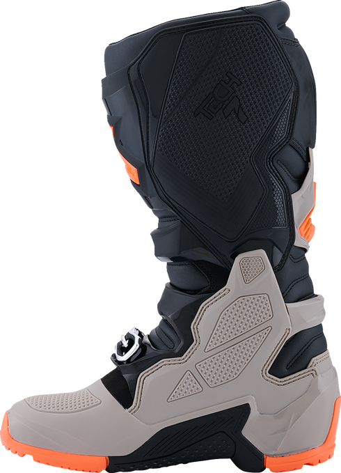 ALPINESTARS Tech 7 Enduro Boots - Black/Warm Gray/Fluorescent Orange - US 10 2010426-1562-10