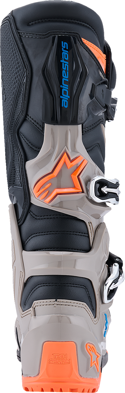 ALPINESTARS Tech 7 Enduro Boots - Black/Warm Gray/Fluorescent Orange - US 9 2010426-1562-9