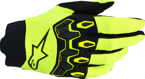 ALPINESTARS Full Bore V2 Gloves - Fluo Yellow/Black - Small 3560426-551-S