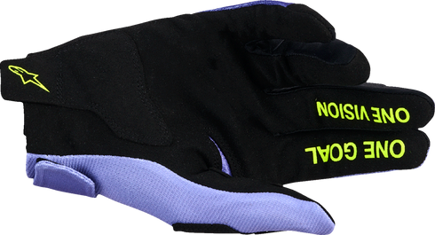 ALPINESTARS Radar Gloves - Purple/Fluo Yellow - Small 3561824-3175-S