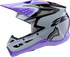 ALPINESTARS Youth SM3 Helmet - Jettson - Glosss Black/Gray/Purple - Small 8303226-9277-YS