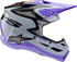 ALPINESTARS Youth SM3 Helmet - Jettson - Glosss Black/Gray/Purple - Small 8303226-9277-YS