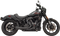 BASSANI XHAUST 2-into-1 Ripper Exhaust System with Megaphone Muffler - Short - Black - M8 Softail 1S75B