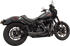 BASSANI XHAUST 2-into-1 Ripper Exhaust System with Megaphone Muffler - Short - Black - M8 Softail 1S75B