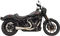 BASSANI XHAUST 2-into-1 Ripper Exhaust System with Megaphone Muffler - Short - Stainless - M8 Softail 1S75SS
