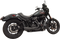 BASSANI XHAUST 2-into-1 Ripper Exhaust System with Megaphone Muffler - Short - Black - 49-State - M8 Softail 1S75RBE