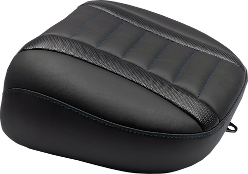 MUSTANG Deluxe Touring Passenger Seat - Sky Blue Stitch - FLT/FLH '23-'25 88402SB