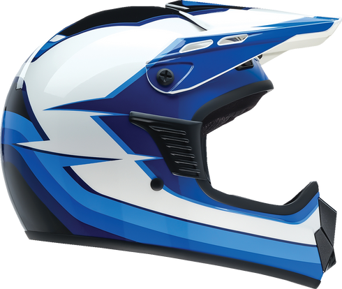 Z1R Youth Dirt Maxx Helmet - Vortex - Blue/White - Medium 0111-1714