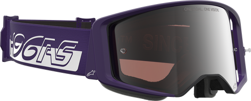 ALPINESTARS GOGGLES Supertech Goggle - Hunta 96 XXV - Purple/White - Silver Mirror Lens 5101226-3168