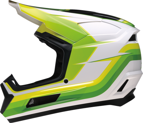 Z1R Youth Dirt Maxx Helmet - Vortex - White/Green - Small 0111-1738