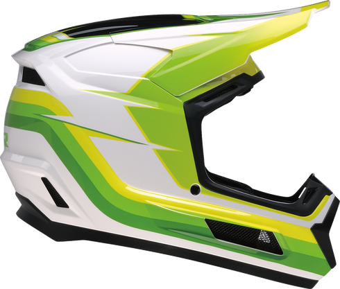 Z1R Youth Dirt Maxx Helmet - Vortex - White/Green - Small 0111-1738