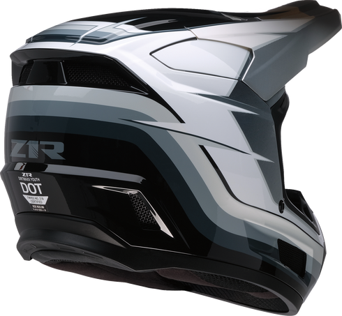 Z1R Youth Dirt Maxx Helmet - Vortex - Black/White/Gray - Small 0111-1725